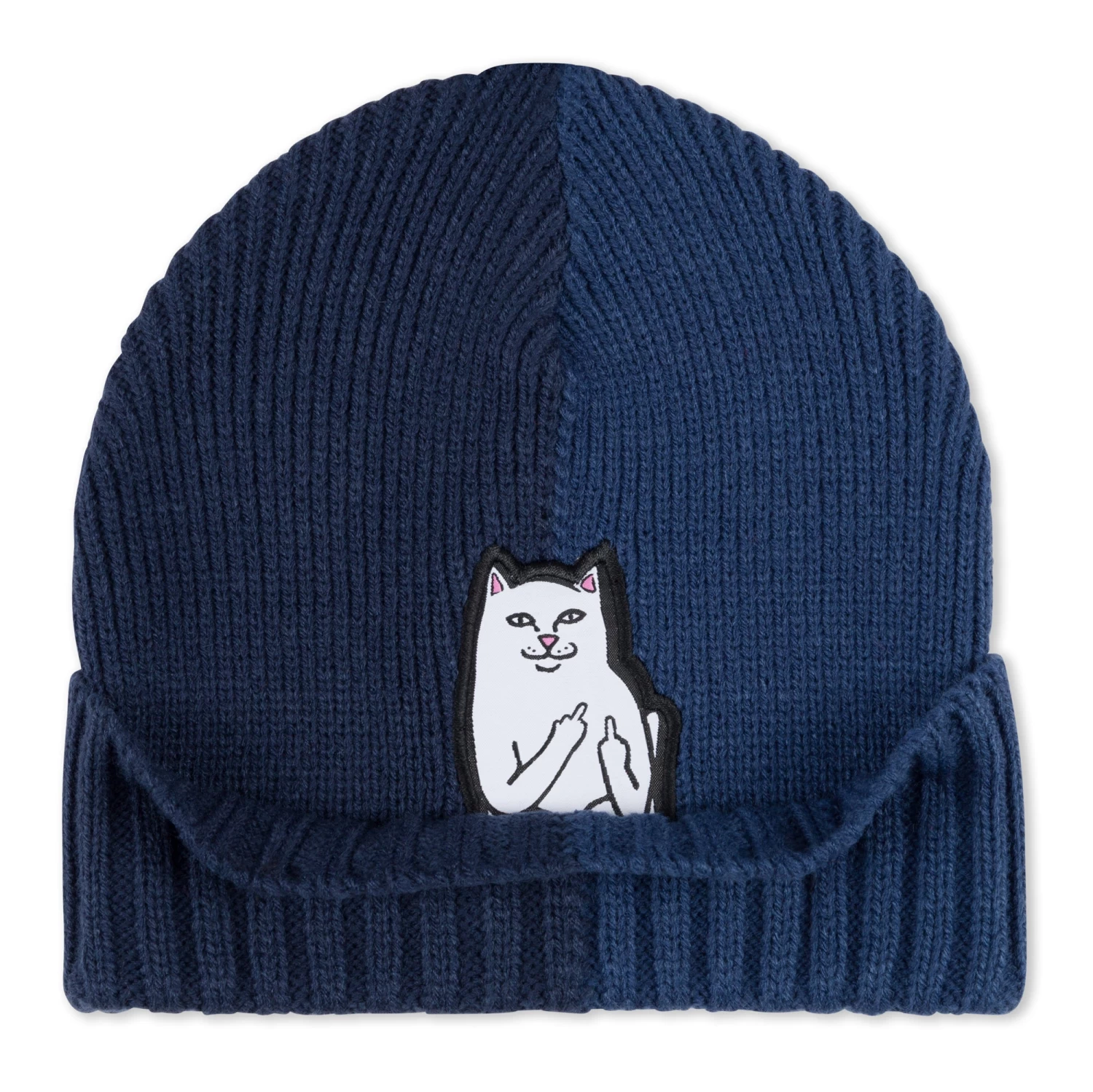RIPNDIP Lord Nermal Split Beanie (Navy/Slate) 2 RIPNDIP Lord Nermal Split Beanie (Navy/Slate) - Image 2