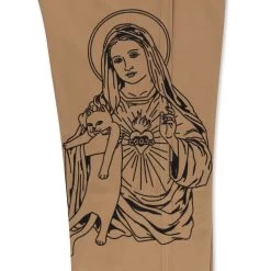RIPNDIP Mother Mary Pants (Tan) -Urban Fashion Shop IMG 2549 26f305ee f05b 4a09 b3f5 41191d2a8c7f