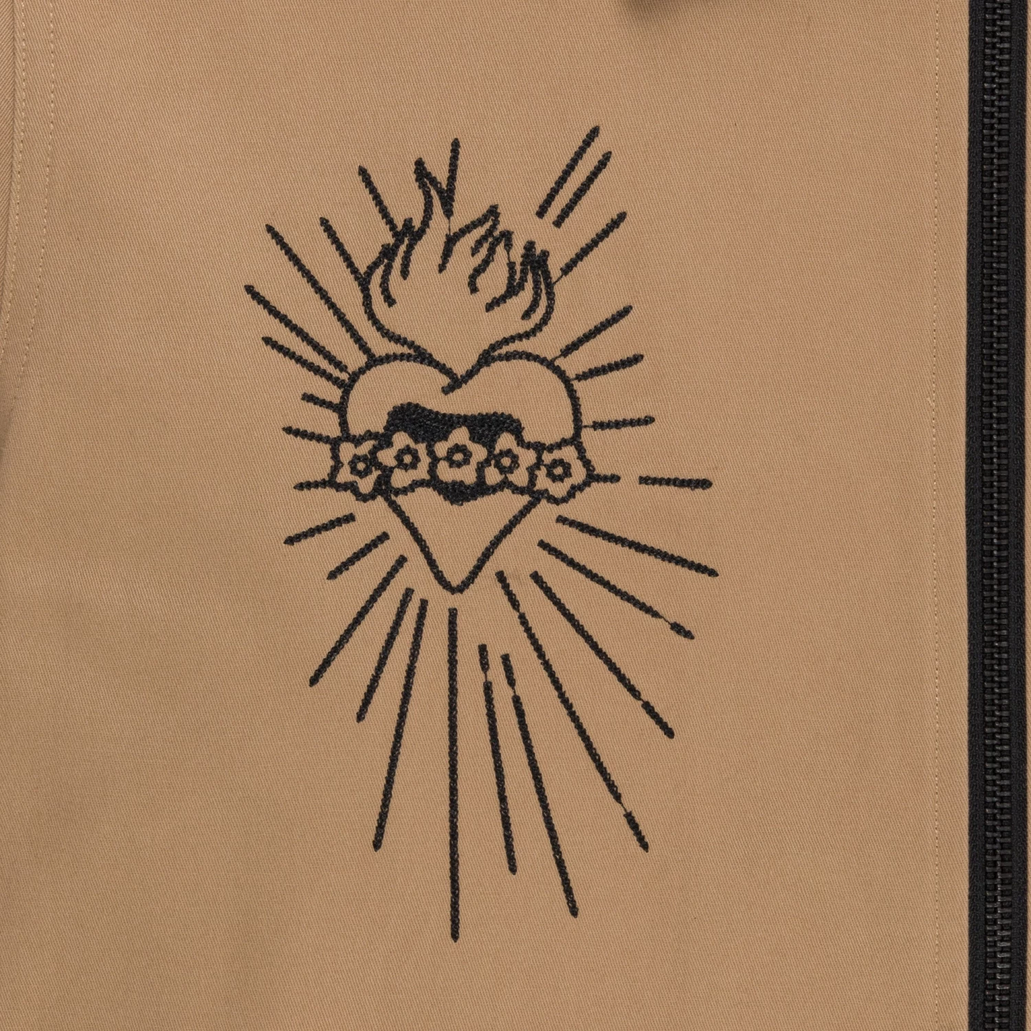 RIPNDIP Mother Mary Work Jacket (Tan) 4 RIPNDIP Mother Mary Work Jacket (Tan) - Image 4