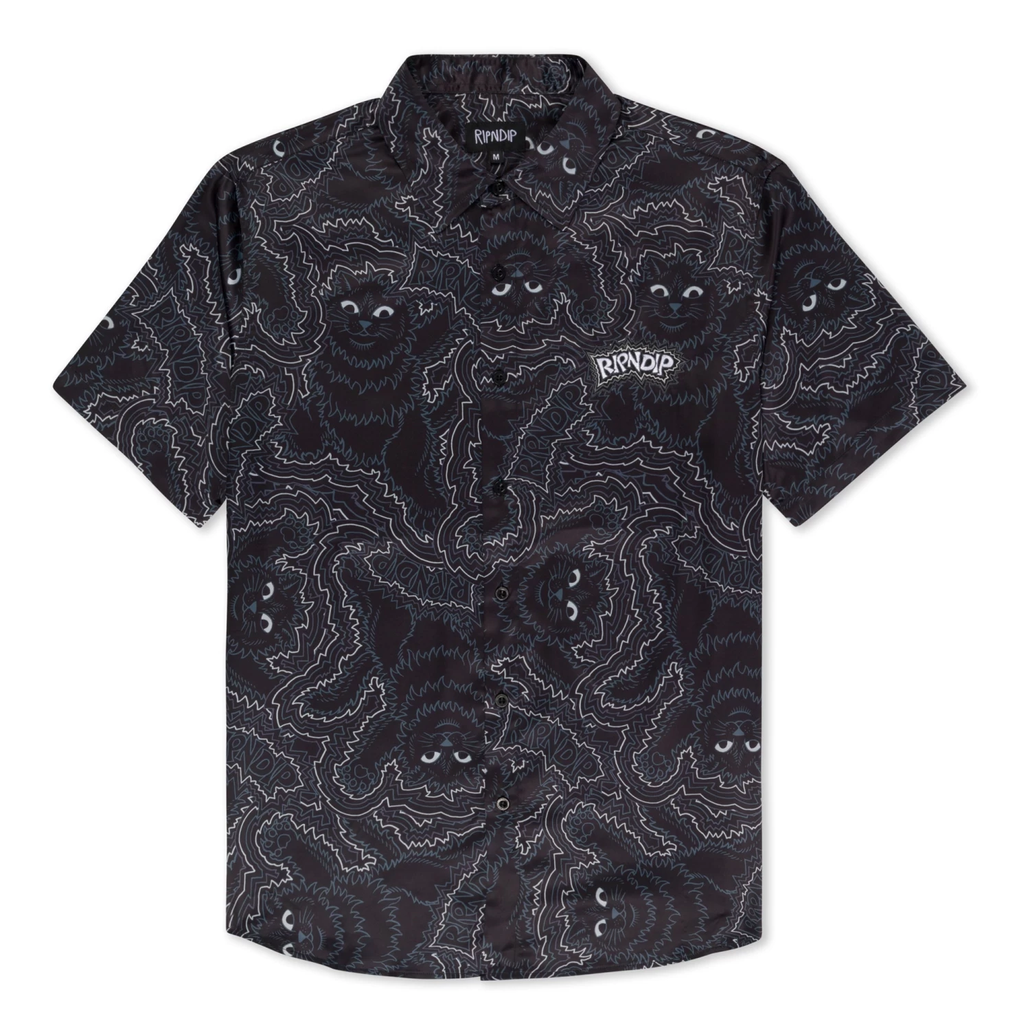 RIPNDIP Big Pussy Energy Button Up (Black) 1 RIPNDIP Big Pussy Energy Button Up (Black)