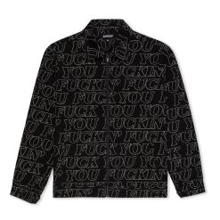 RIPNDIP Fuckin Fuck Quilted Work Jacket (Black)