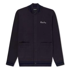 RIPNDIP Big Head Knit Cardigan (Charcoal)