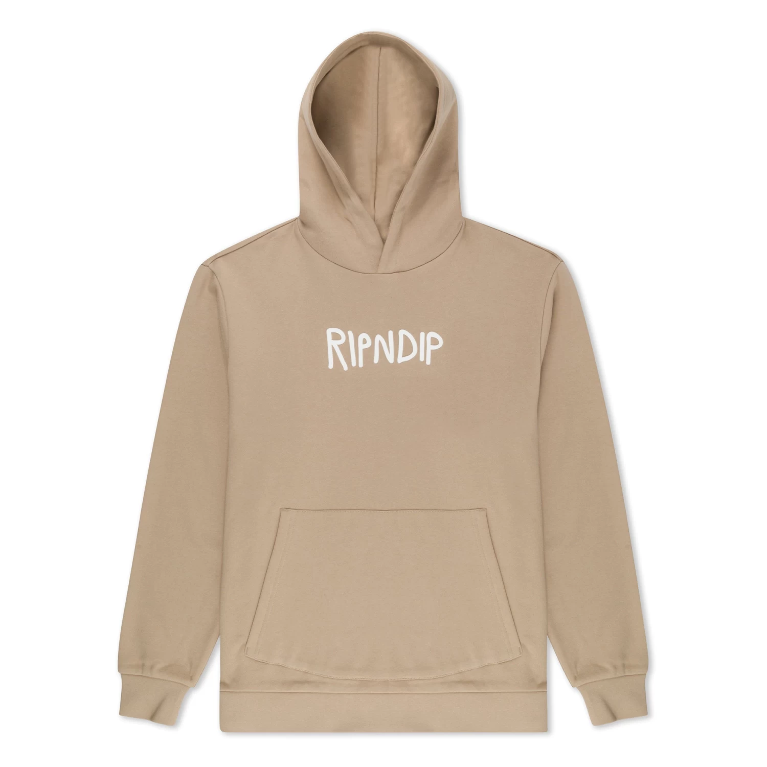 Ripndip Rubber Logo Hoodie (Sand) 1 Ripndip Rubber Logo Hoodie (Sand)