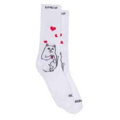 RIPNDIP Nermal Loves Socks (White)
