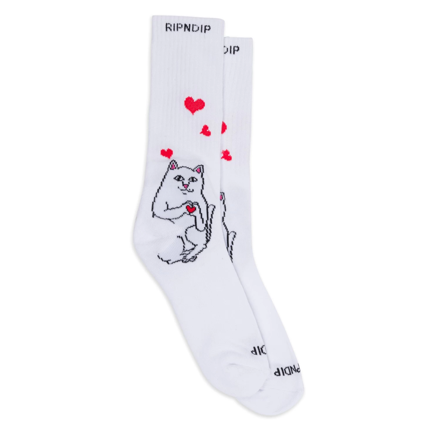RIPNDIP Nermal Loves Socks (White) 1 RIPNDIP Nermal Loves Socks (White)