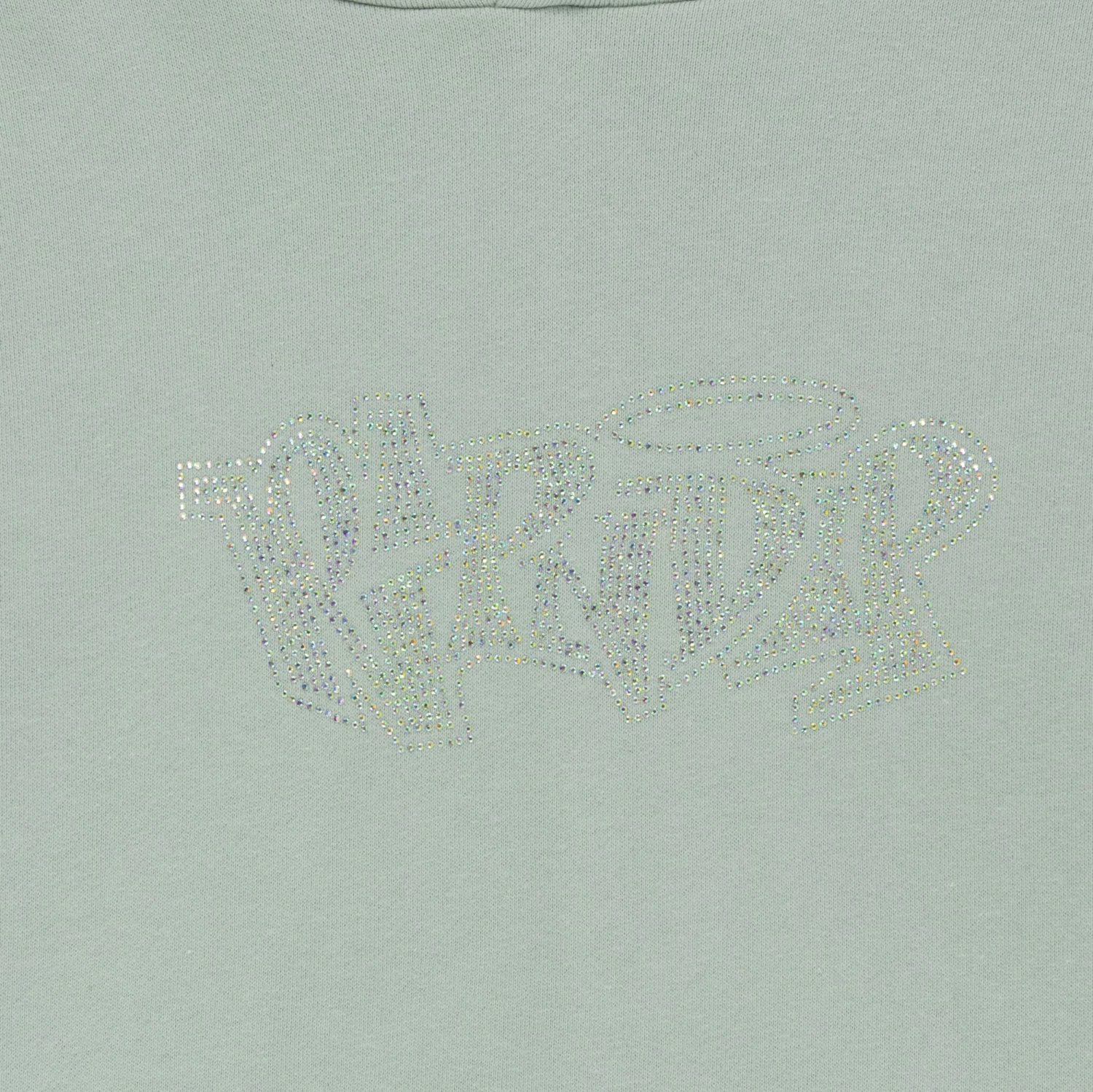 RIPNDIP Angels Cropped Hoodie (Sage Grey) 2 RIPNDIP Angels Cropped Hoodie (Sage Grey) - Image 2