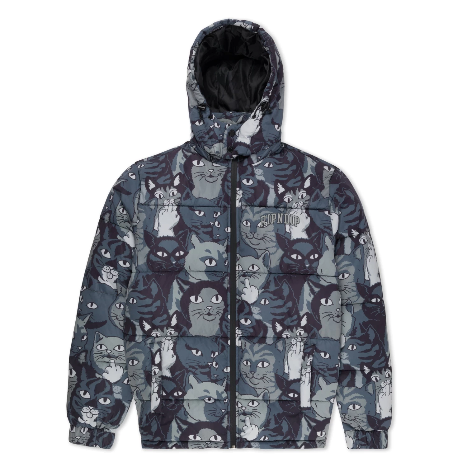 RIPNDIP Family Tree Puffer Jacket (Black) 1 RIPNDIP Family Tree Puffer Jacket (Black)