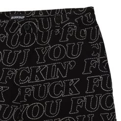 RIPNDIP Fuckin Fuck Quilted Wide Leg Pants (Black) -Urban Fashion Shop IMG 2908