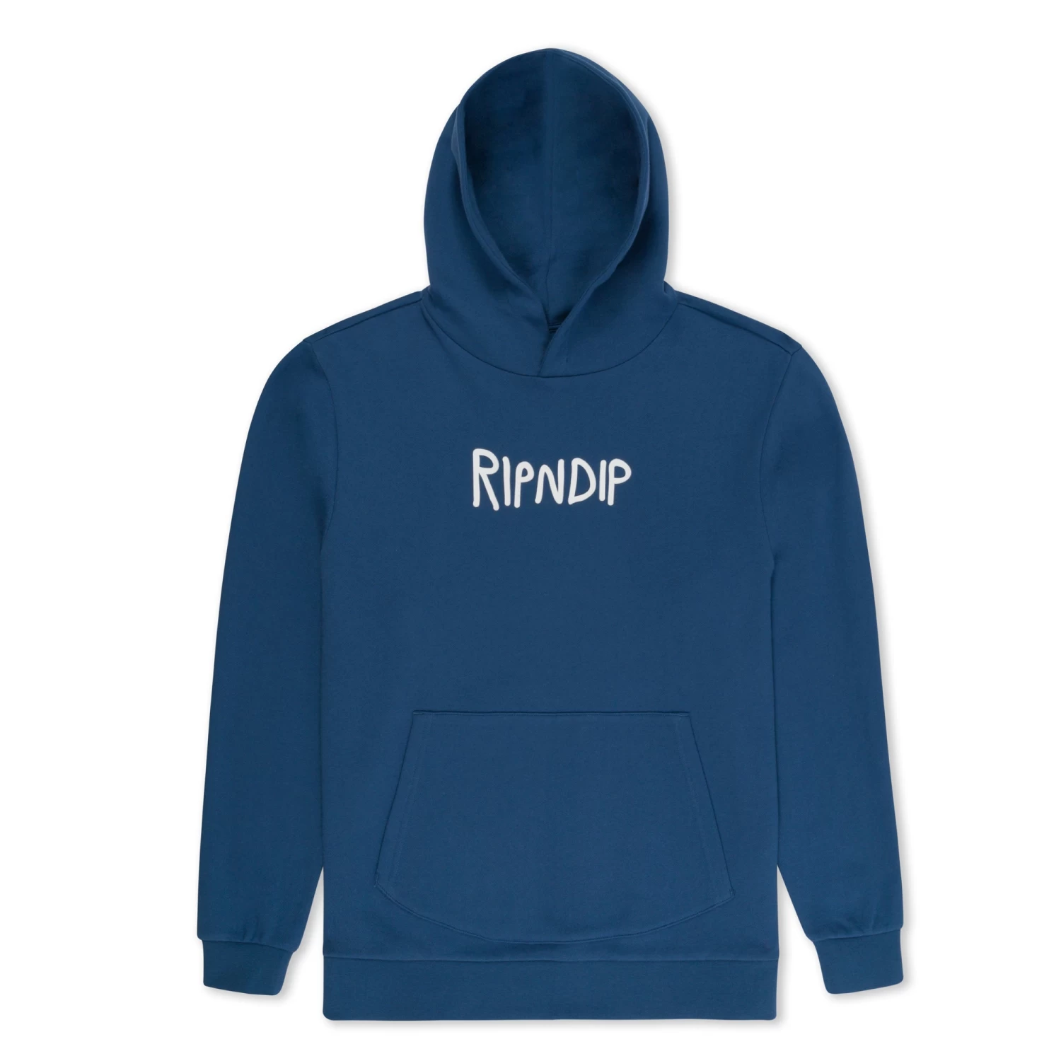 RIPNDIP Rubber Logo Hoodie (Pacific Blue) 1 RIPNDIP Rubber Logo Hoodie (Pacific Blue)