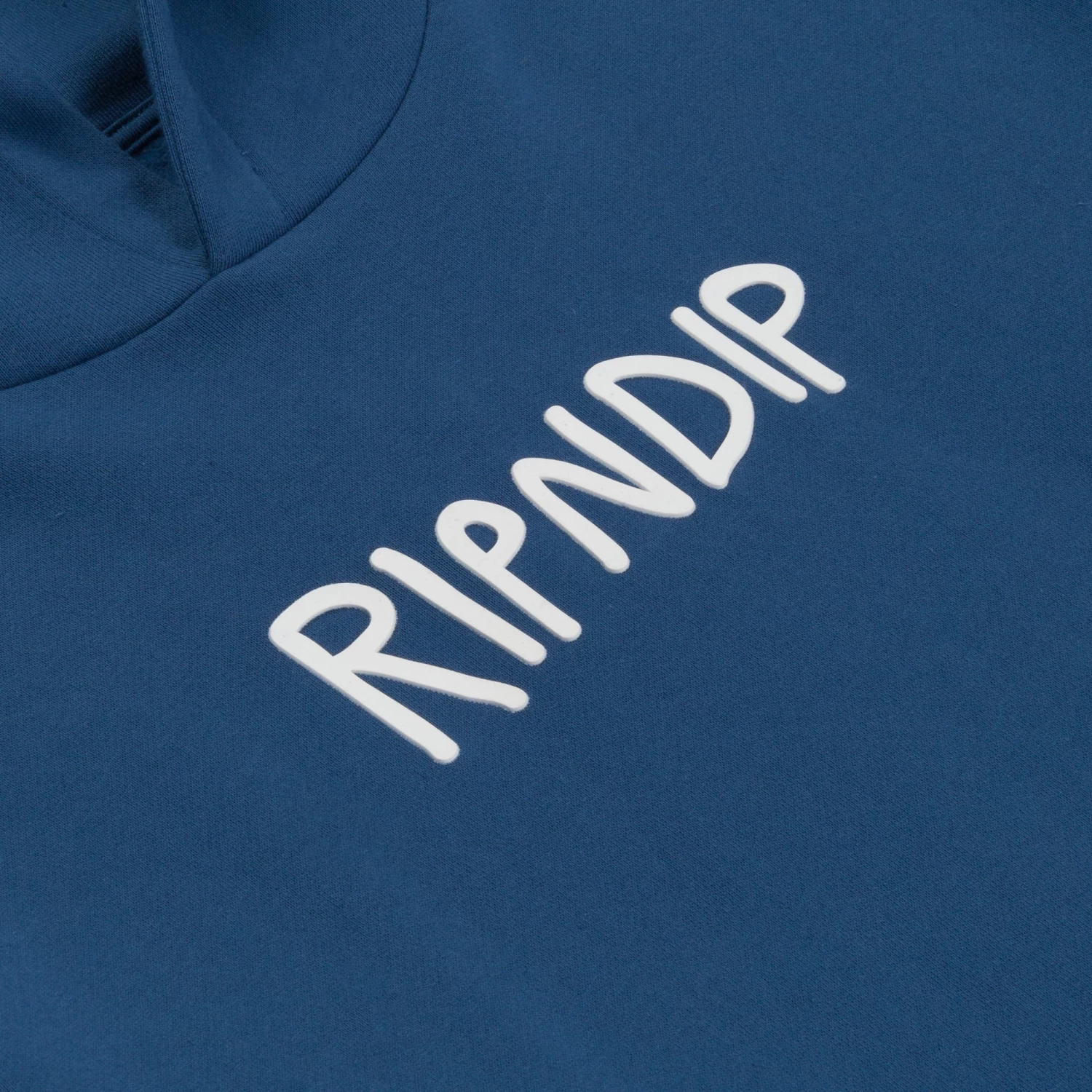 RIPNDIP Rubber Logo Hoodie (Pacific Blue) 3 RIPNDIP Rubber Logo Hoodie (Pacific Blue) - Image 3