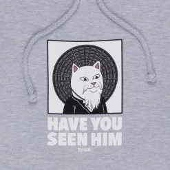 RIPNDIP Have You Seen Him? Hoodie (Ash Heather) -Urban Fashion Shop IMG 2948