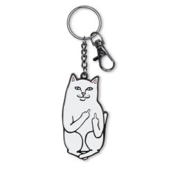RIPNDIP Lord Nermal Keychain (White)