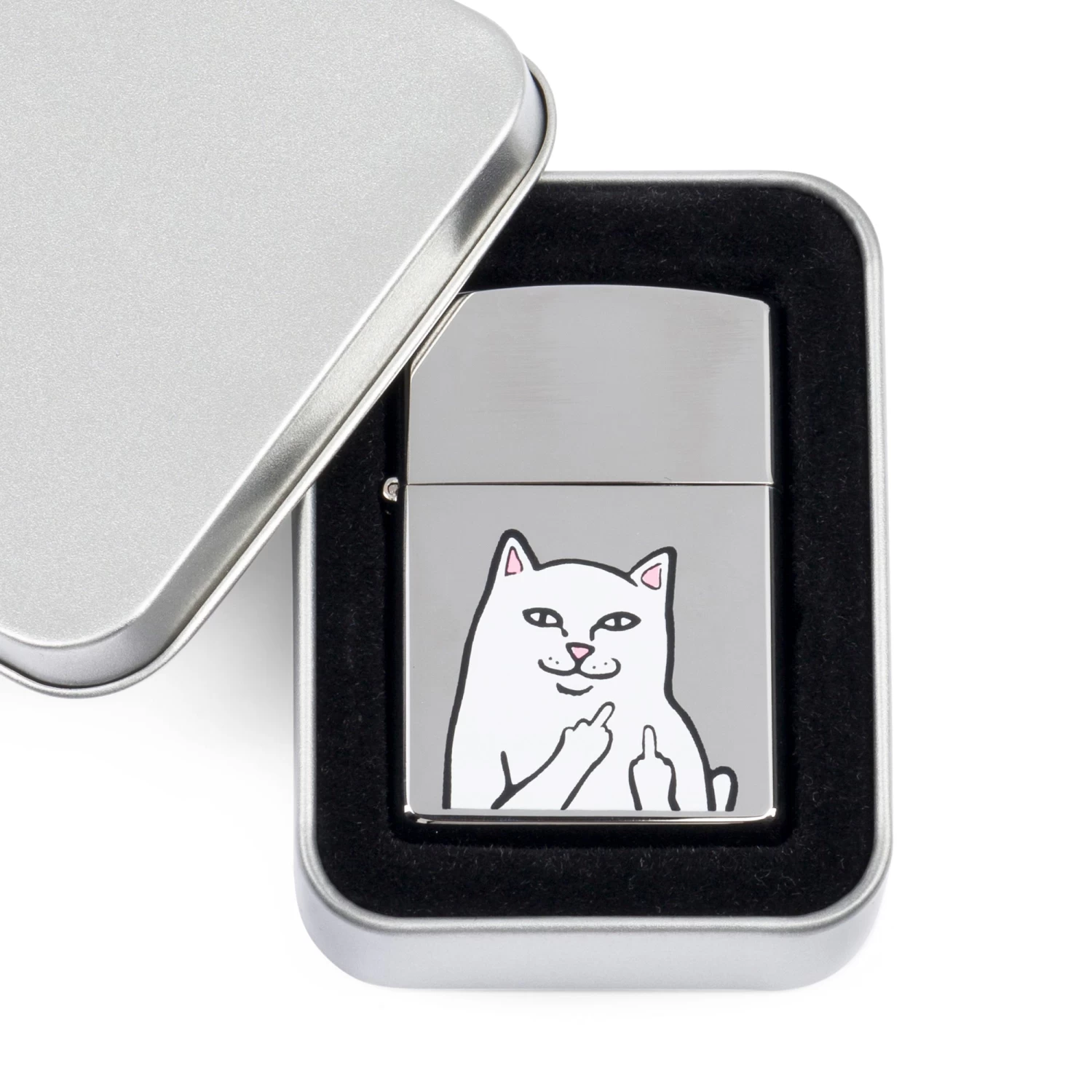 RIPNDIP Lord Nermal Lighter (Silver) 5 RIPNDIP Lord Nermal Lighter (Silver) - Image 5