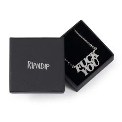 RIPNDIP Fuckin Fuck Pendant Necklace (Silver) -Urban Fashion Shop IMG 3465