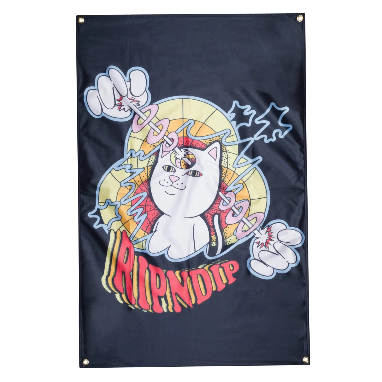 RIPNDIP Mind Control Banner (Black) 1 RIPNDIP Mind Control Banner (Black)