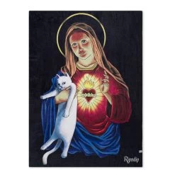 RIPNDIP Mother Mary Blanket (Black)