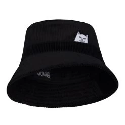RIPNDIP Lord Nermal Corduroy Bucket Hat (Black) -Urban Fashion Shop IMG 3499