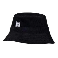 RIPNDIP Lord Nermal Corduroy Bucket Hat (Black)
