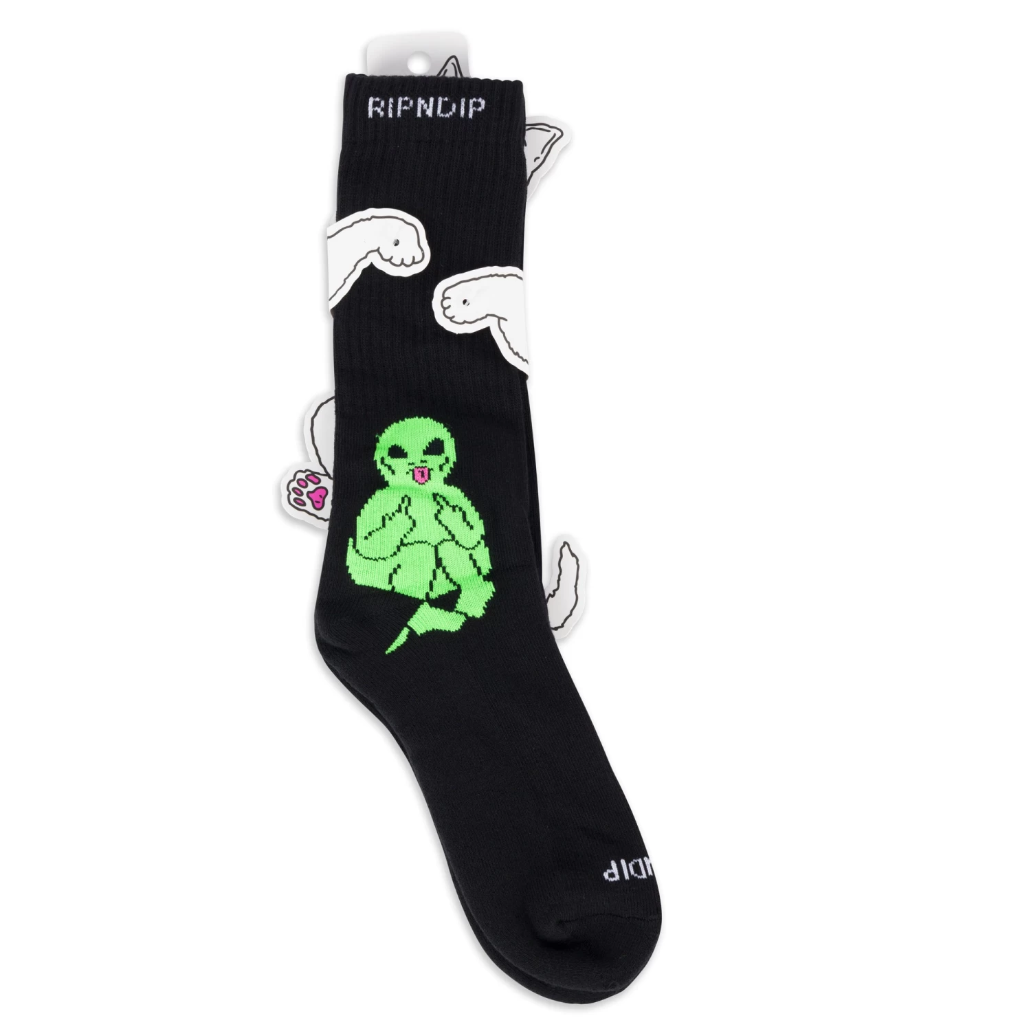 RIPNDIP Lord Alien Socks (Black) 3 RIPNDIP Lord Alien Socks (Black) - Image 3