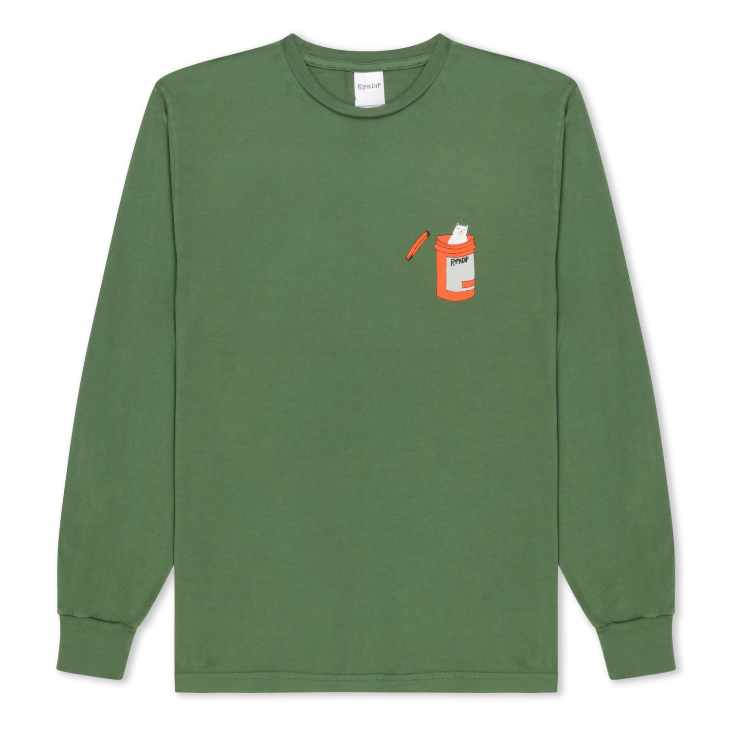 RIPNDIP Nermal Pills Long Sleeve (Olive) 1 RIPNDIP Nermal Pills Long Sleeve (Olive)