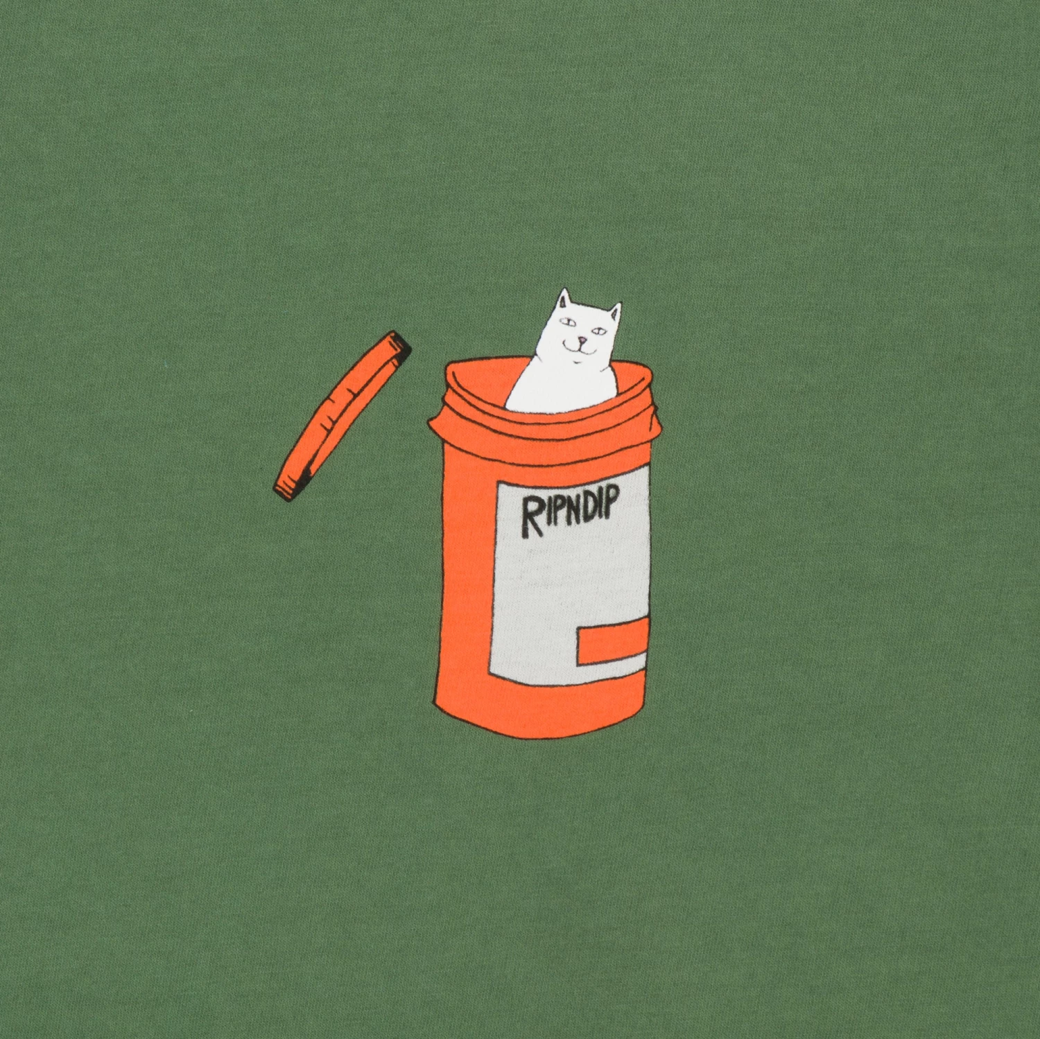 RIPNDIP Nermal Pills Long Sleeve (Olive) 3 RIPNDIP Nermal Pills Long Sleeve (Olive) - Image 3