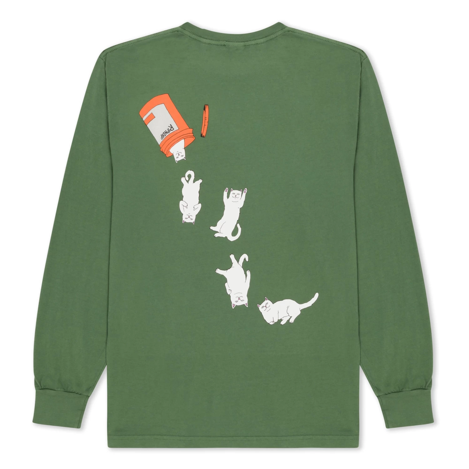 RIPNDIP Nermal Pills Long Sleeve (Olive) 2 RIPNDIP Nermal Pills Long Sleeve (Olive) - Image 2