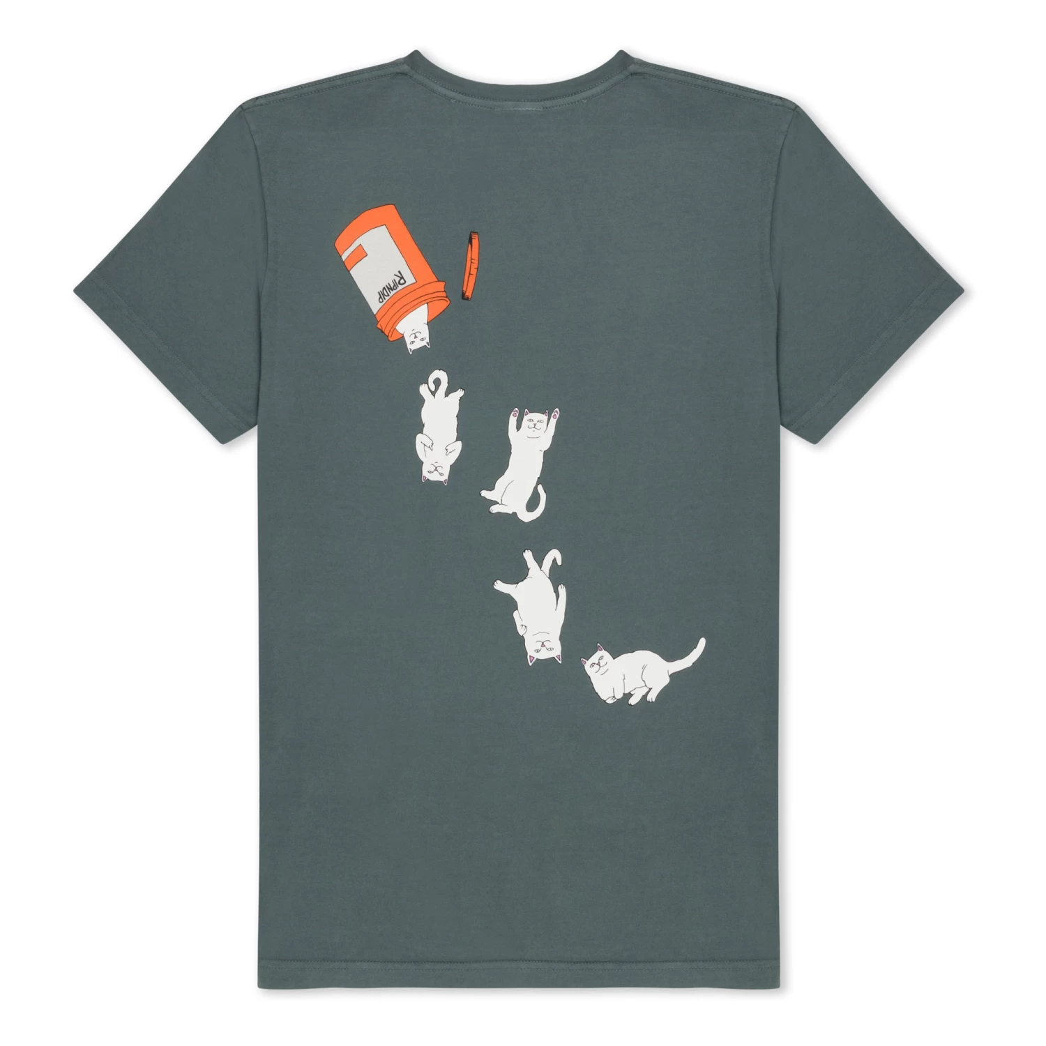 RIPNDIP Nermal Pills Tee (Charcoal) 2 RIPNDIP Nermal Pills Tee (Charcoal) - Image 2