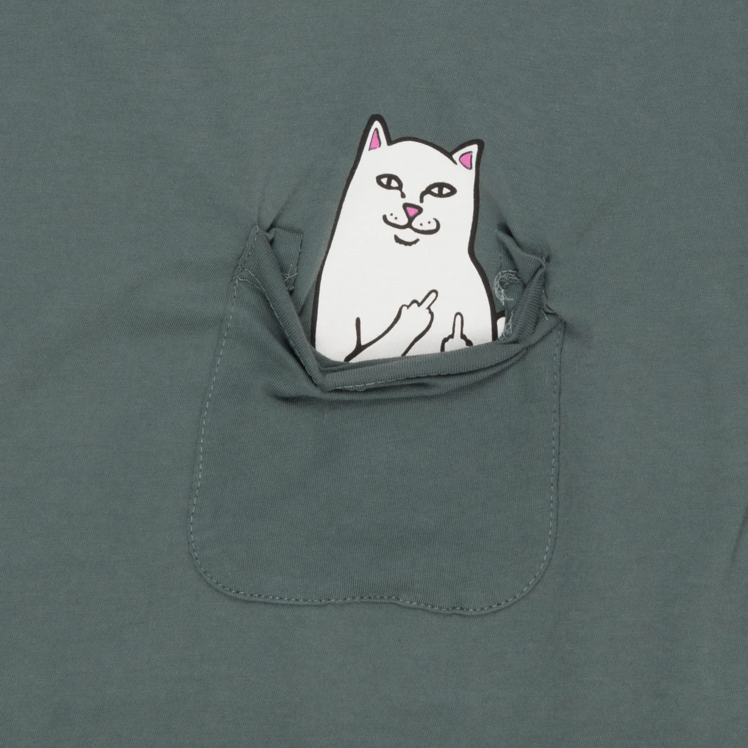 RIPNDIP Lord Nermal Cropped Pocket Long Sleeve (Charcoal) 2 RIPNDIP Lord Nermal Cropped Pocket Long Sleeve (Charcoal) - Image 2