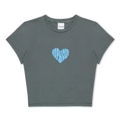 RIPNDIP Ripnlove Cropped Baby Tee (Charcoal)