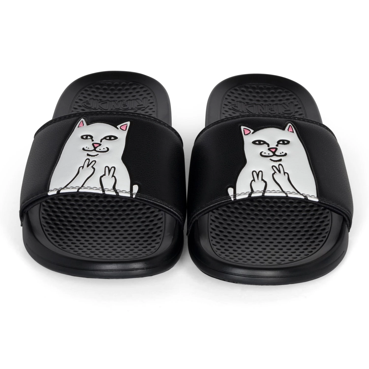 RIPNDIP Lord Nermal Peace Slides (Black) 3 RIPNDIP Lord Nermal Peace Slides (Black) - Image 3