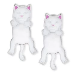RIPNDIP Naughty Nerm Earring Set (White) -Urban Fashion Shop IMG 4608
