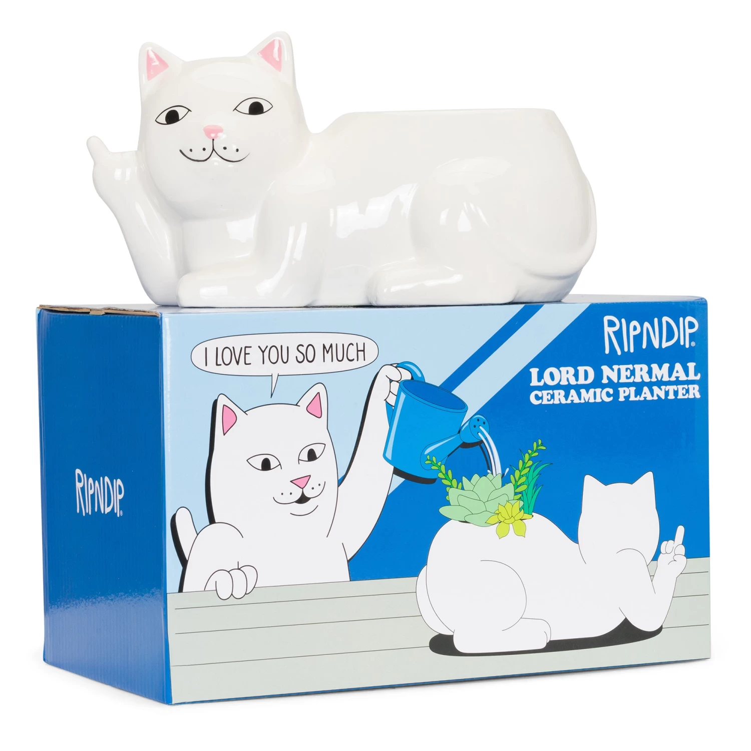 RIPNDIP Lord Nermal Ceramic Planter (White) 3 RIPNDIP Lord Nermal Ceramic Planter (White) - Image 3