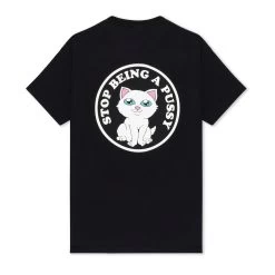 RIPNDIP Stop Being A Pussy Tee (Black) -Urban Fashion Shop IMG 4768 2