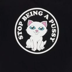 RIPNDIP Stop Being A Pussy Tee (Black) -Urban Fashion Shop IMG 4772