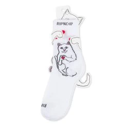 RIPNDIP Nermal Loves Mid Socks (White) 5 RIPNDIP Nermal Loves Mid Socks (White) -Urban Fashion Shop IMG 4788