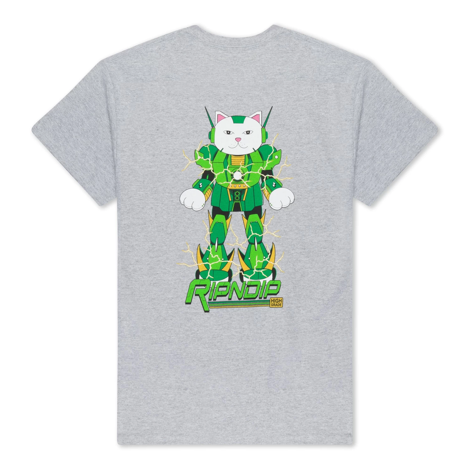 Ripndip X Naggiven Nermbot Tee (Ash Heather) 1 Ripndip X Naggiven Nermbot Tee (Ash Heather)