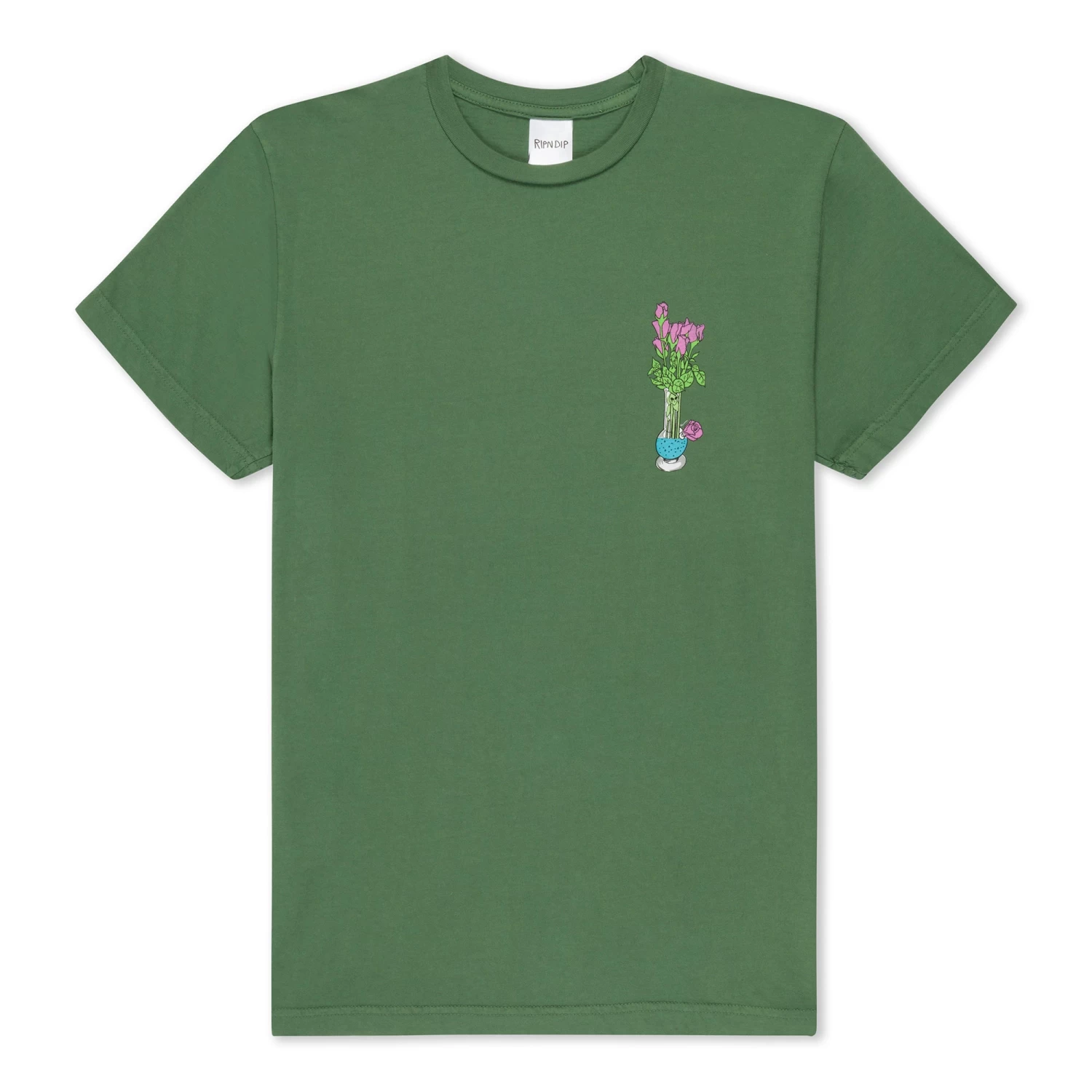 RIPNDIP Flower Vase Tee (Olive) 3 RIPNDIP Flower Vase Tee (Olive) - Image 3