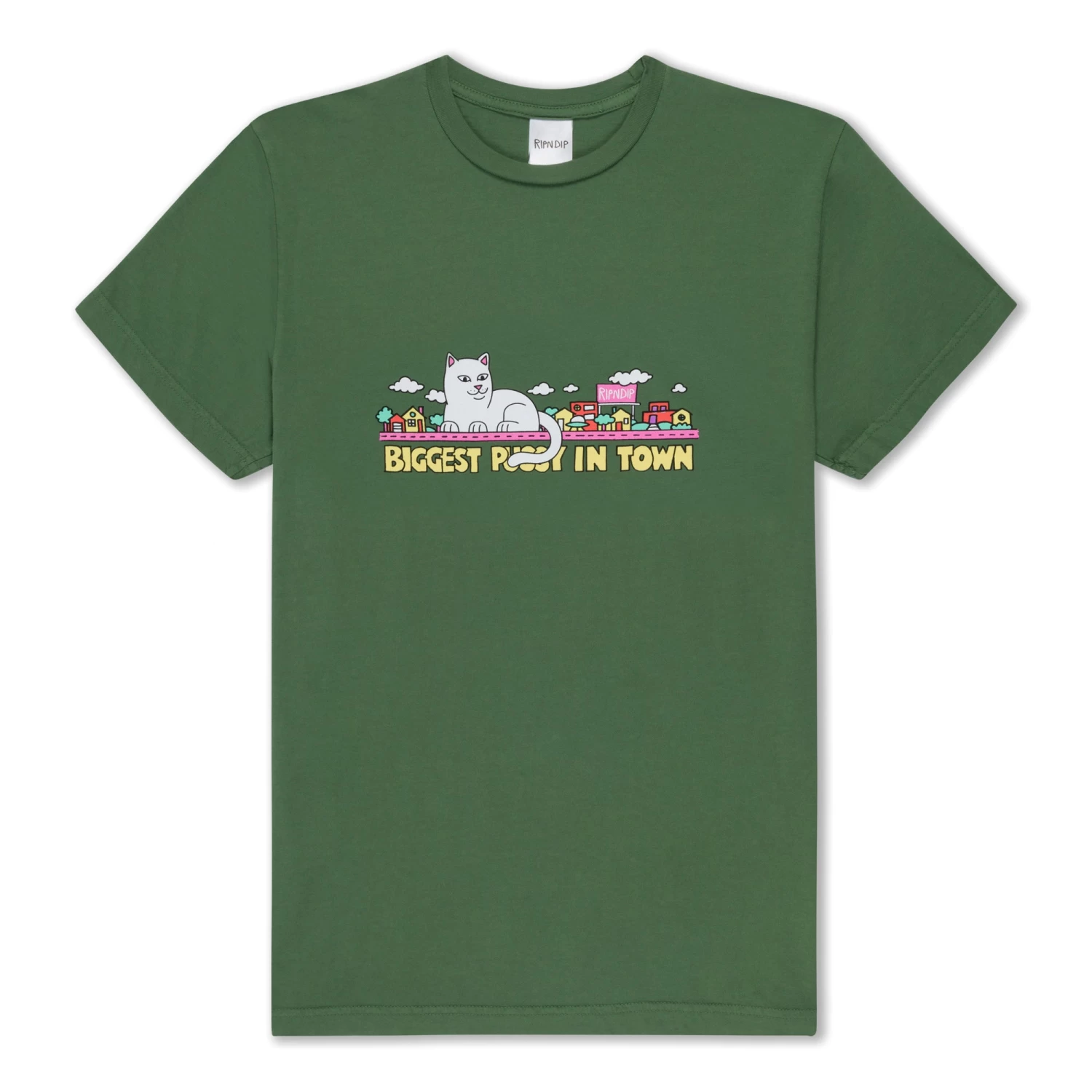 RIPNDIP My Neighborhood Tee (Olive) 1 RIPNDIP My Neighborhood Tee (Olive)
