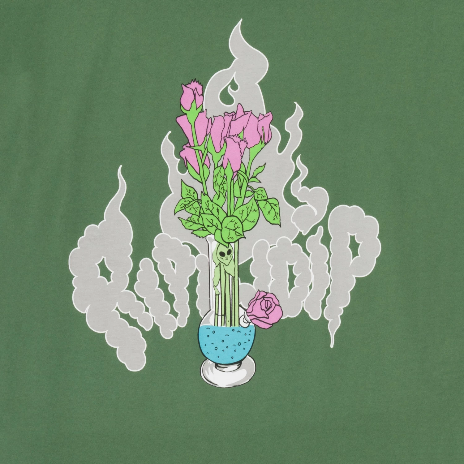 RIPNDIP Flower Vase Tee (Olive) 4 RIPNDIP Flower Vase Tee (Olive) - Image 4