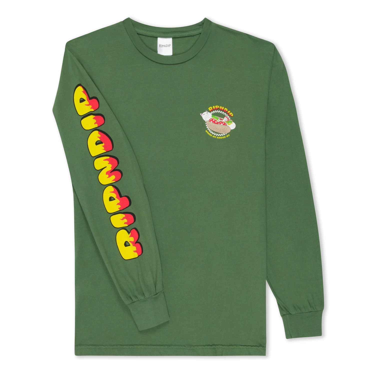 RIPNDIP Glizzy Long Sleeve (Olive) 4 RIPNDIP Glizzy Long Sleeve (Olive) - Image 4