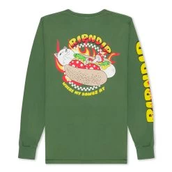 RIPNDIP Glizzy Long Sleeve (Olive) 7 RIPNDIP Glizzy Long Sleeve (Olive) -Urban Fashion Shop IMG 4829 1