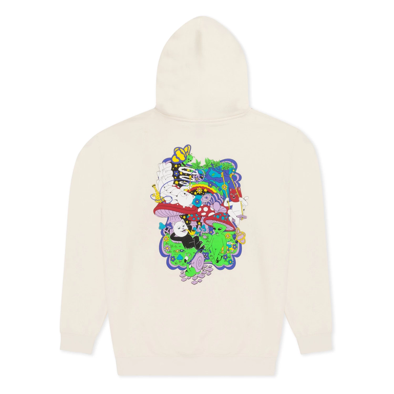 RIPNDIP Rabbit Hole Hoodie (Bone) 3 RIPNDIP Rabbit Hole Hoodie (Bone) - Image 3