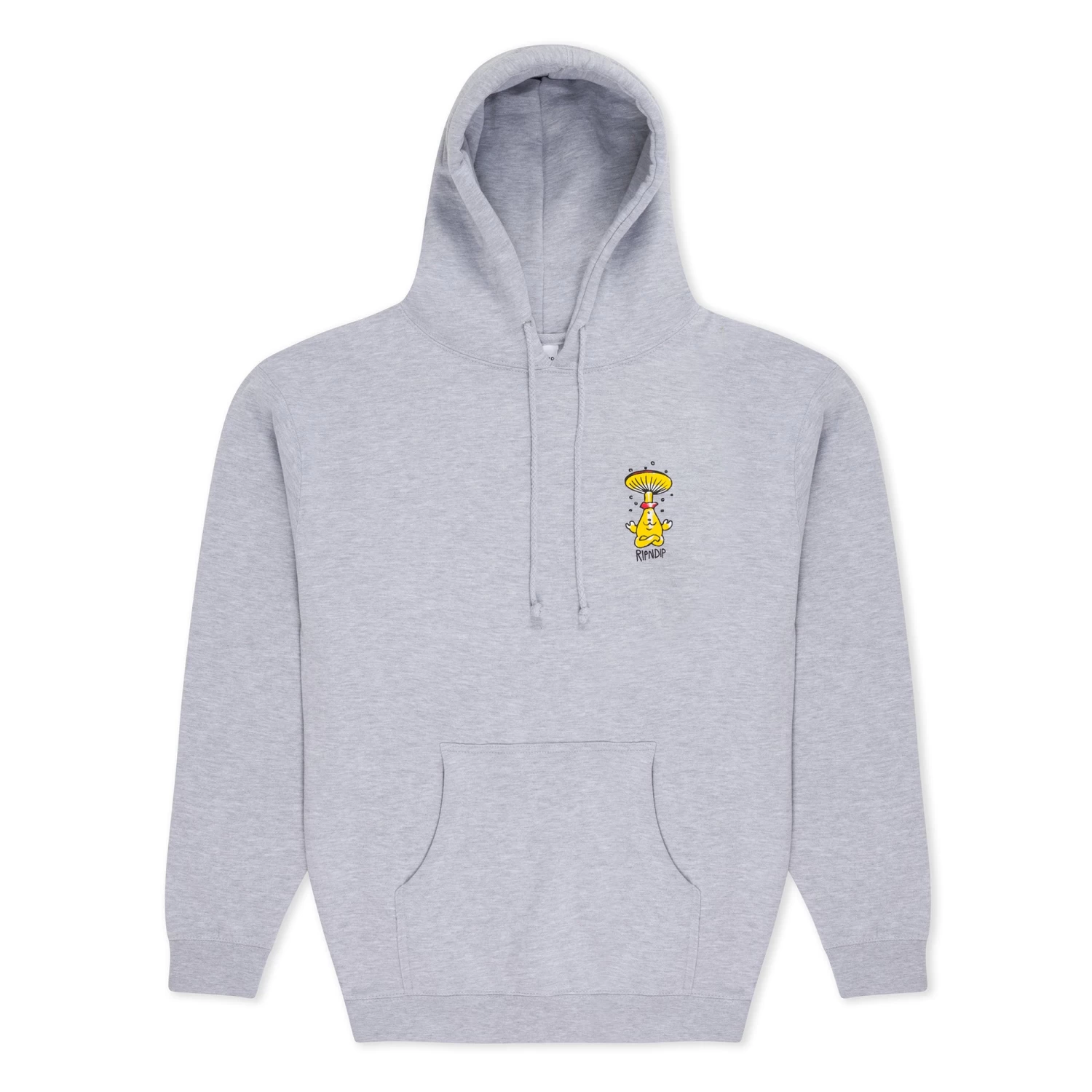 RIPNDIP Know Ur Shrooms Hoodie (Ash Heather) 3 RIPNDIP Know Ur Shrooms Hoodie (Ash Heather) - Image 3