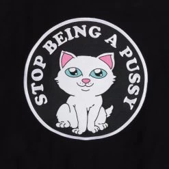 RIPNDIP Stop Being A Pussy Varsity Jacket (Black) -Urban Fashion Shop IMG 5275