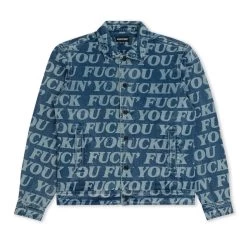 RIPNDIP Fuckin Fuck Denim Jacket (Medium Washed)