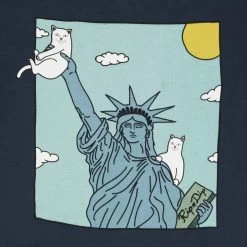 RIPNDIP Liberty Hoodie (Slate Blue) -Urban Fashion Shop IMG 5886