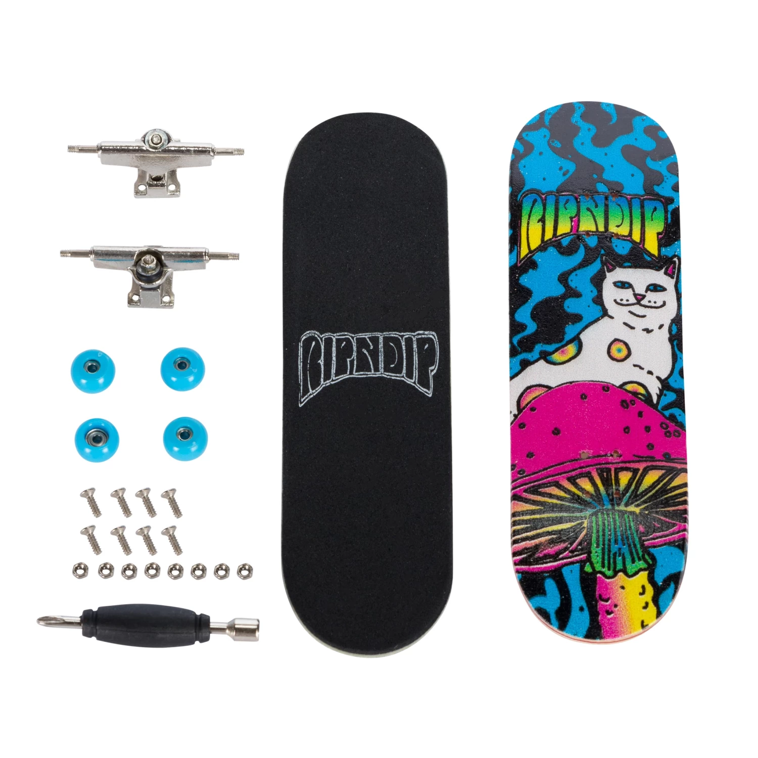 RIPNDIP Psychedelic Mini Skateboard (Multi) 2 RIPNDIP Psychedelic Mini Skateboard (Multi) - Image 2