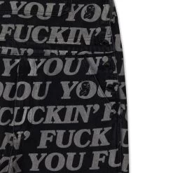 RIPNDIP Fuckin Fuck Denim Overalls (Black) -Urban Fashion Shop IMG 6511