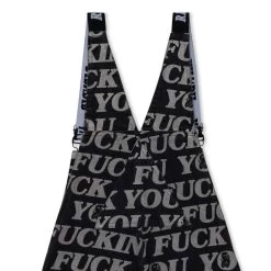 RIPNDIP Fuckin Fuck Denim Overalls (Black) -Urban Fashion Shop IMG 6513