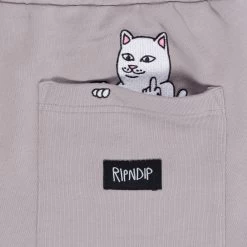RIPNDIP Ripnlit Sweatshorts (Charcoal Faded Dye) -Urban Fashion Shop IMG 6517